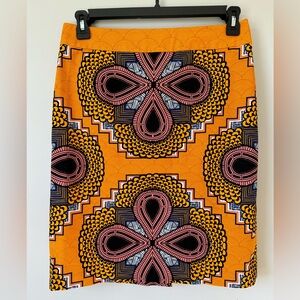 Anthropologie Clementina pencil skirt by Maeve - gold - size 10